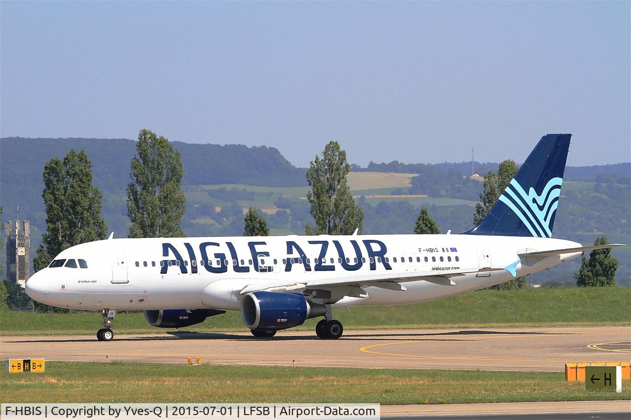 F-HBIS, 2007 Airbus A320-214 C/N 3136, Airbus A320-214, Taxiing to holding point rwy 15, Bâle-Mulhouse-Fribourg airport (LFSB-BSL)