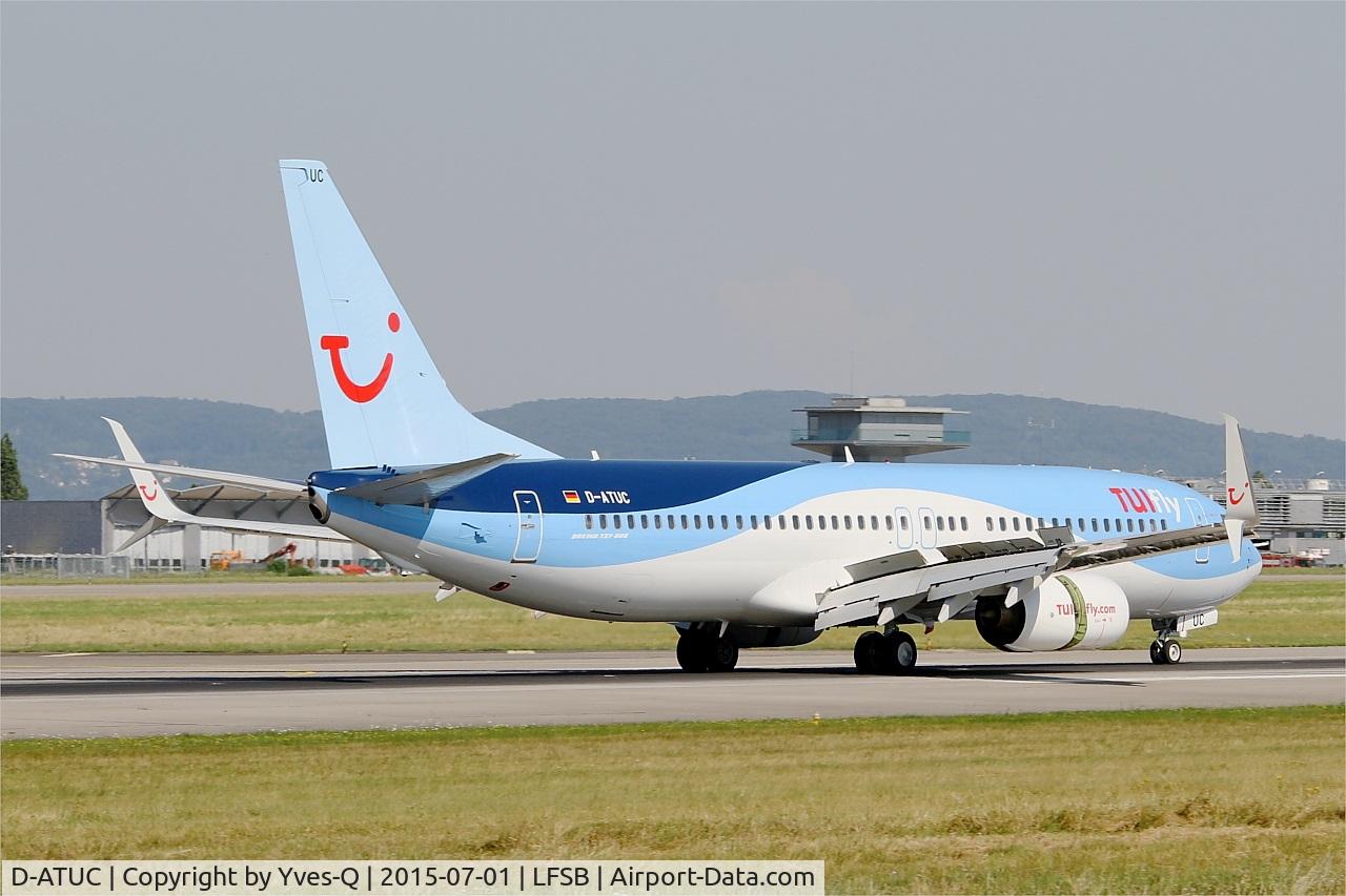 D-ATUC, 2006 Boeing 737-8K5 C/N 34684, Boeing 737-8K5, Landing rwy 15, Bâle-Mulhouse-Fribourg airport (LFSB-BSL)