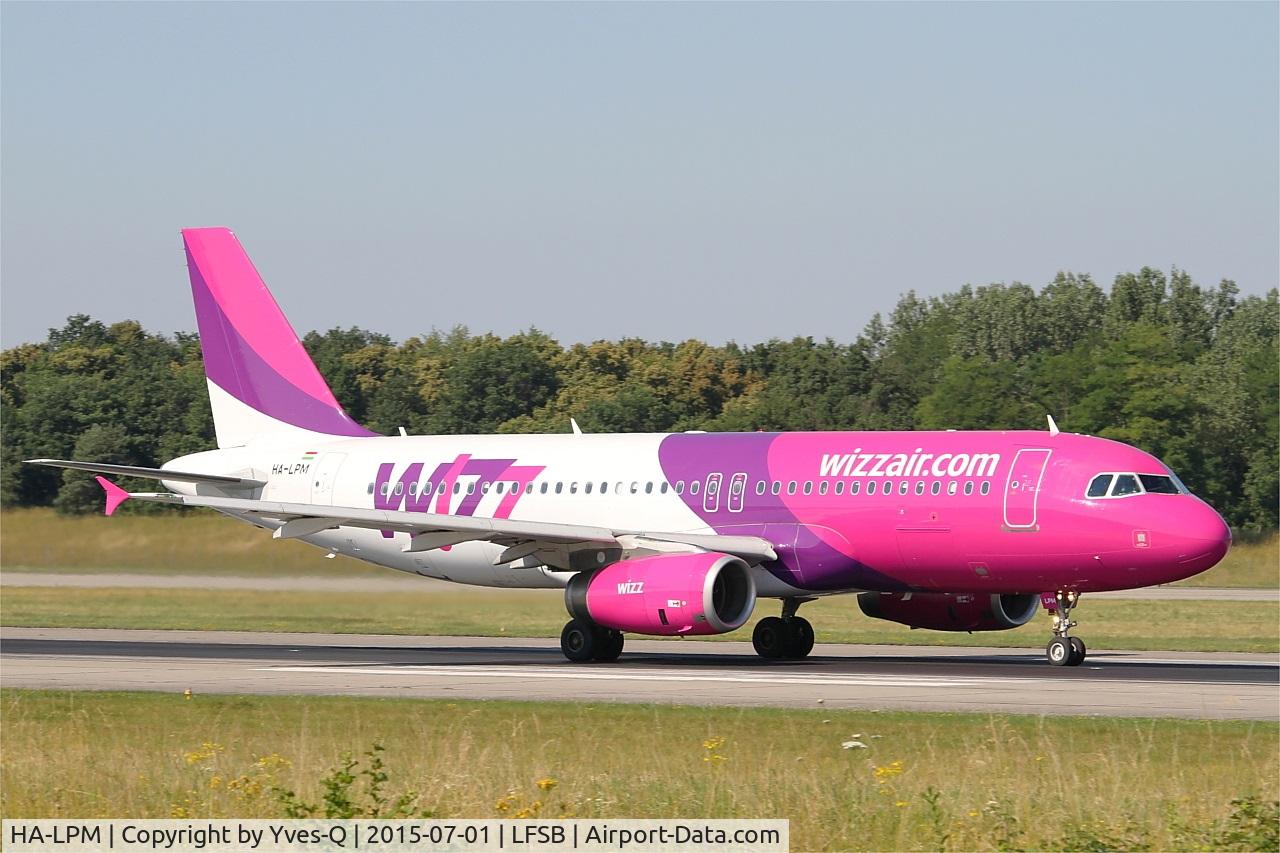 HA-LPM, 2007 Airbus A320-232 C/N 3177, Airbus A320-232, Take off run rwy 15, Bâle-Mulhouse-Fribourg airport (LFSB-BSL)