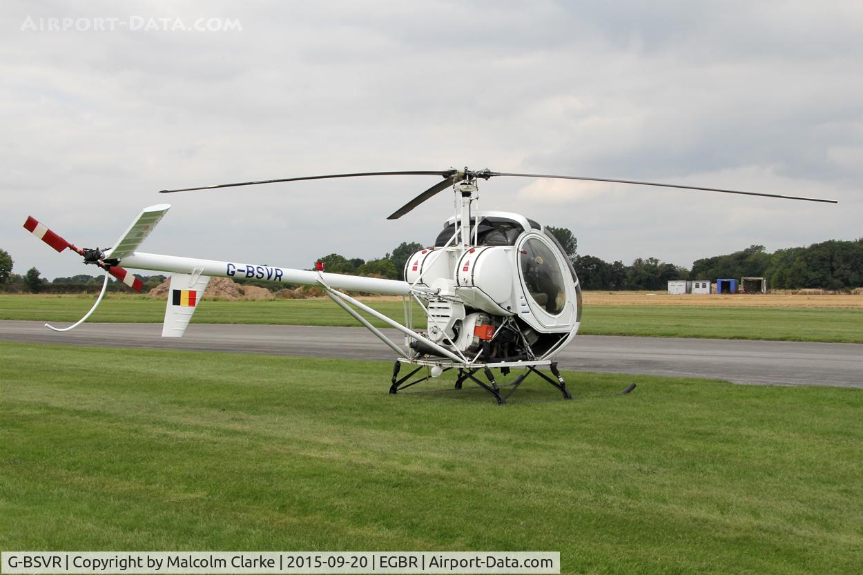 G-BSVR, 1986 Schweizer 269C C/N S-1236, Schweizer 269C at The Real Aeroplane Club's Helicopter Fly-In, Breighton Airfield, September 20th 2015.