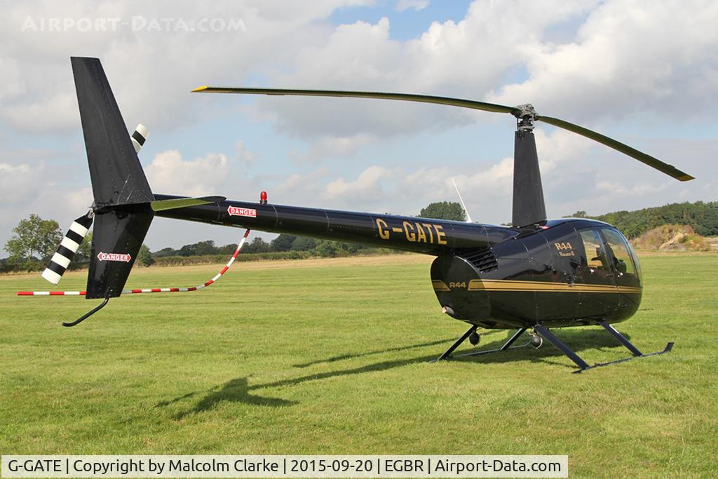 G-GATE, 2004 Robinson R44 Raven II C/N 10448, Robinson R44 II at The Real Aeroplane Club's Helicopter Fly-In, Breighton Airfield, September 20th 2015.