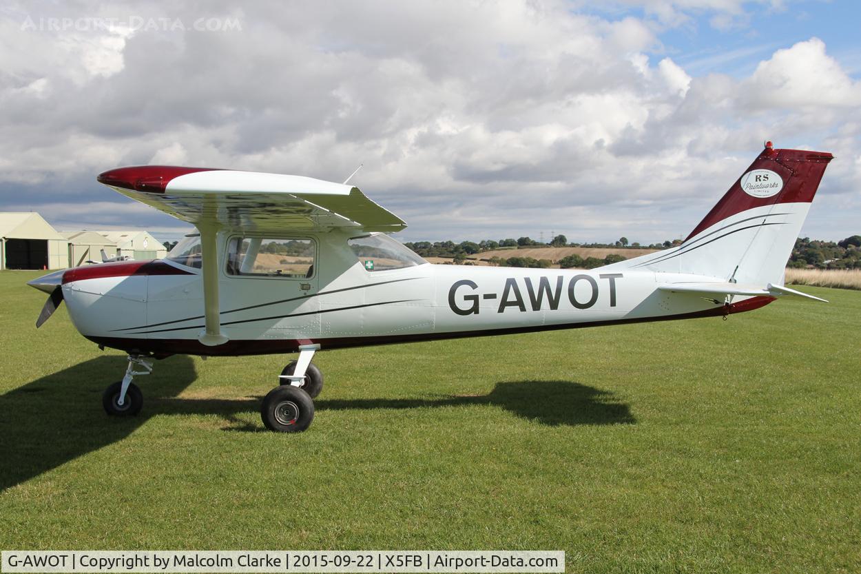 G-AWOT, 1968 Reims Cessna F150H C/N 0389, Reims F150H, a resident at Fishburn Airfield, September 22nd 2015.