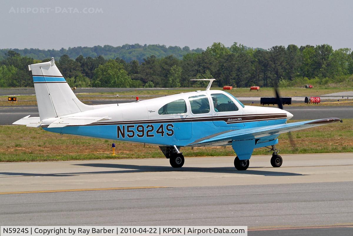 N5924S, 1966 Beech 35-C33A Debonair C/N CE-42, Beech C33A Debonair [CE-42] Atlanta-Dekalb Peachtree~N 22/04/2010