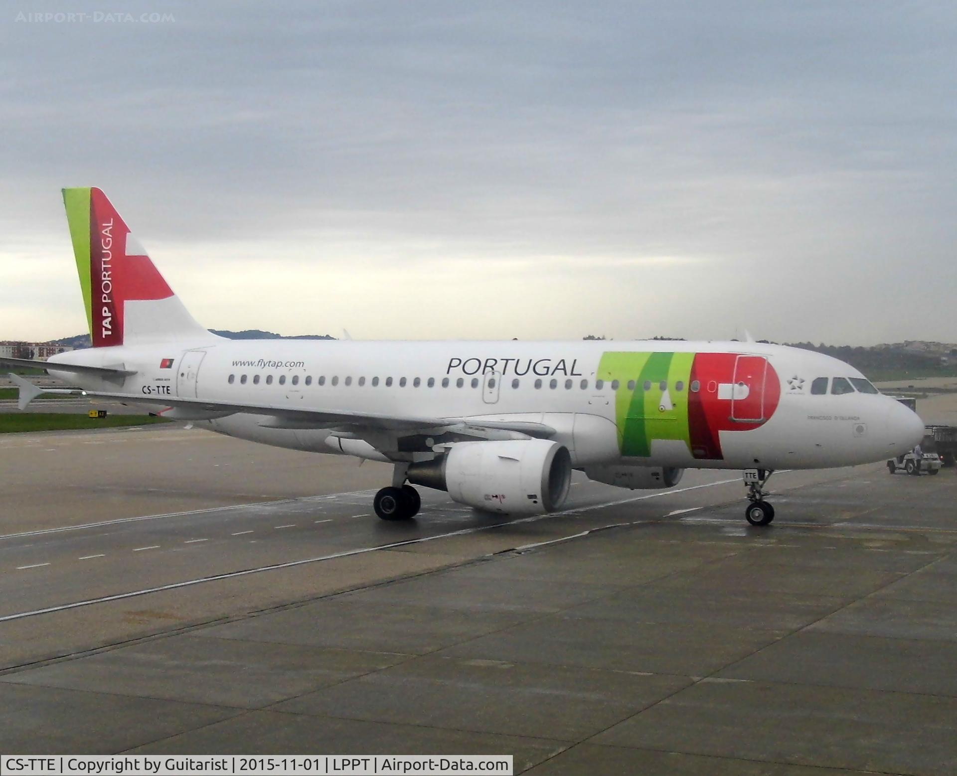 CS-TTE, 1998 Airbus A319-111 C/N 821, At Lisbon