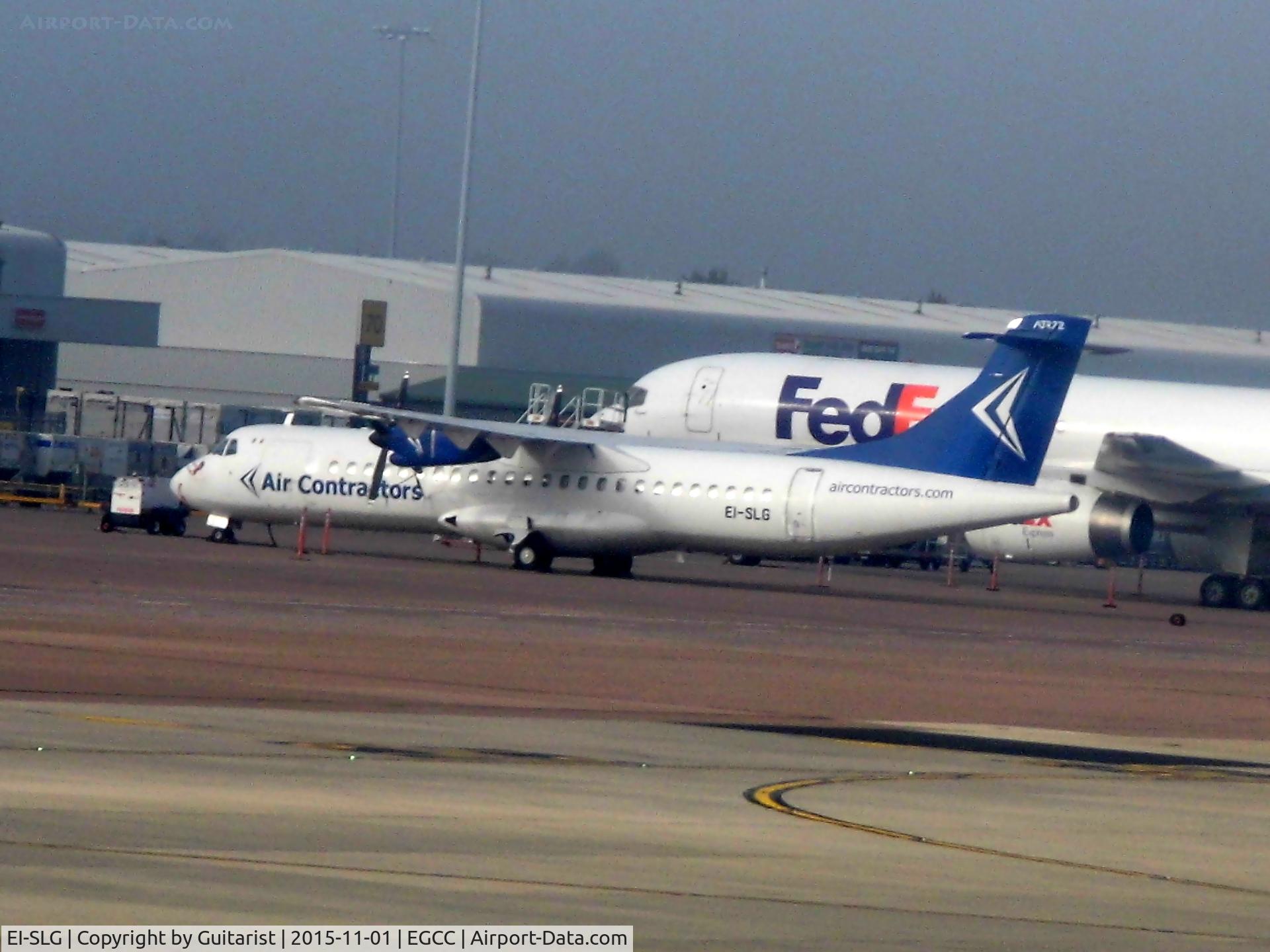 EI-SLG, 1990 ATR 72-202 C/N 183, At Manchester