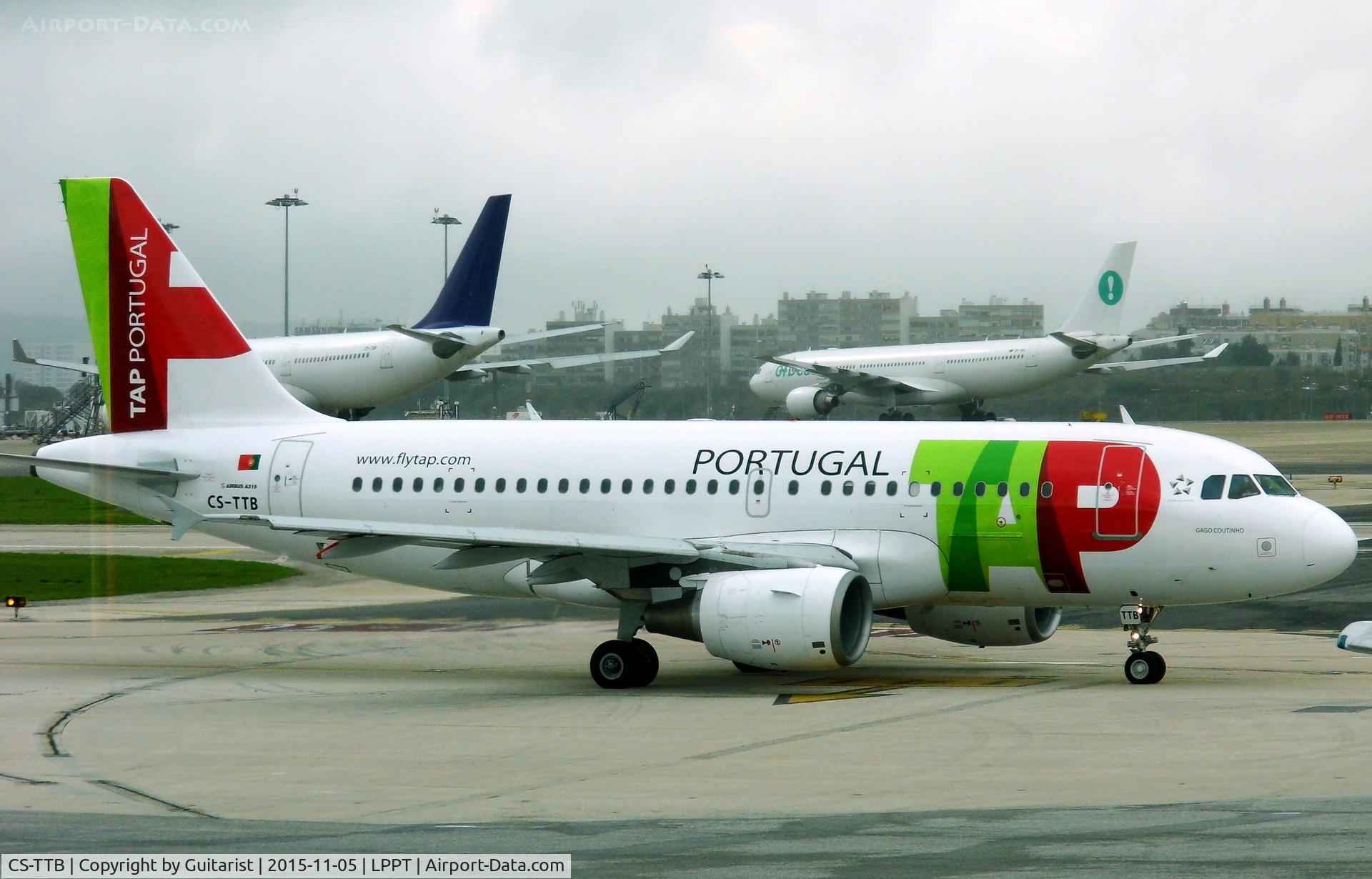 CS-TTB, 1997 Airbus A319-111 C/N 755, At Lisbon