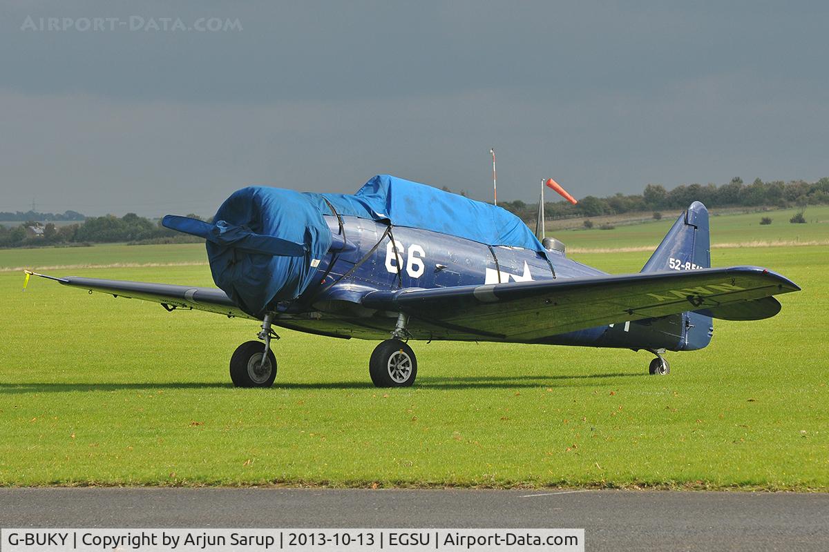 G-BUKY, 1952 Canadian Car & Foundry T-6H Harvard Mk.4M C/N CCF4-464, Parked during Duxford Autumn Airshow 2013.