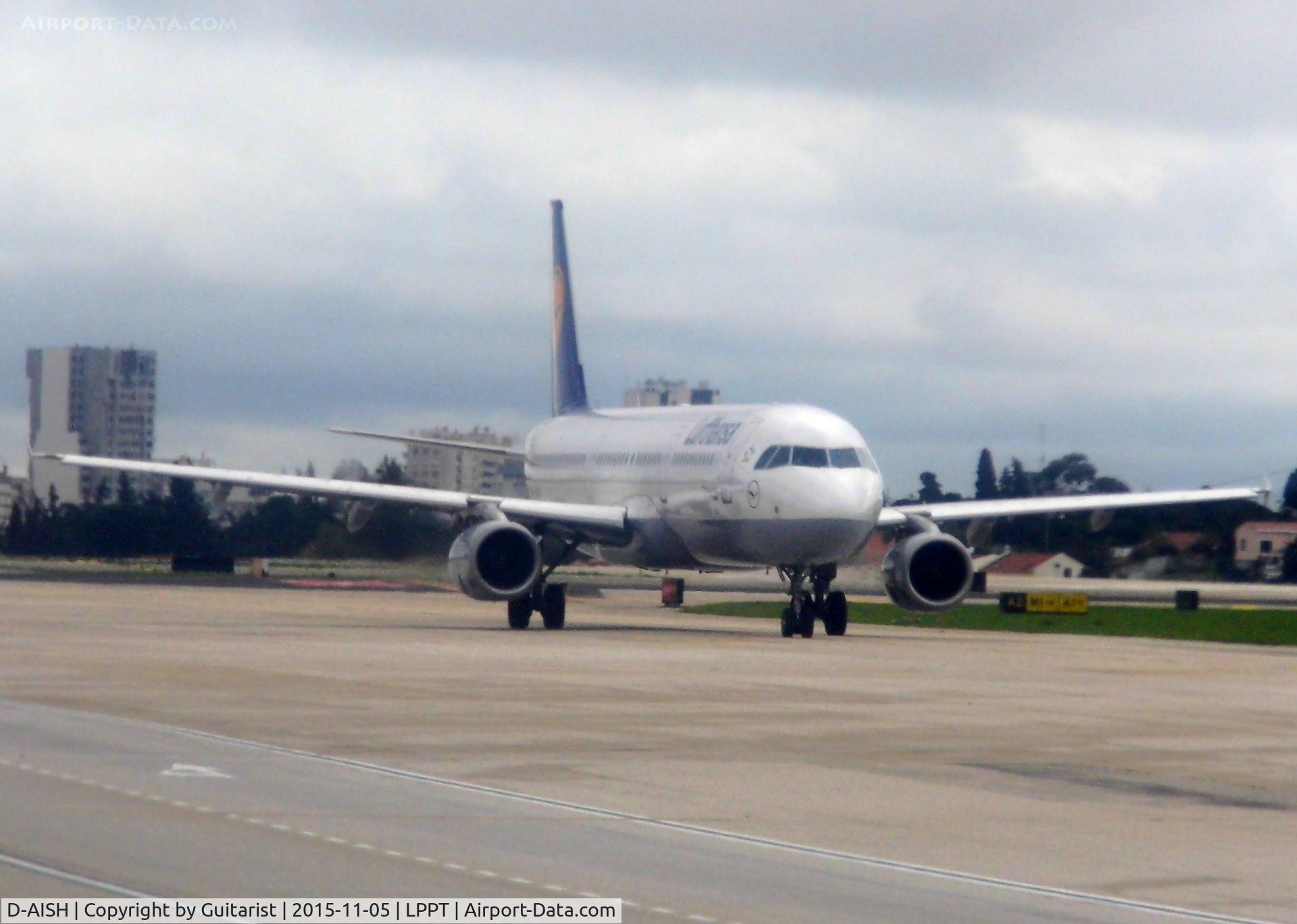 D-AISH, 2007 Airbus A321-231 C/N 3265, At Lisbon