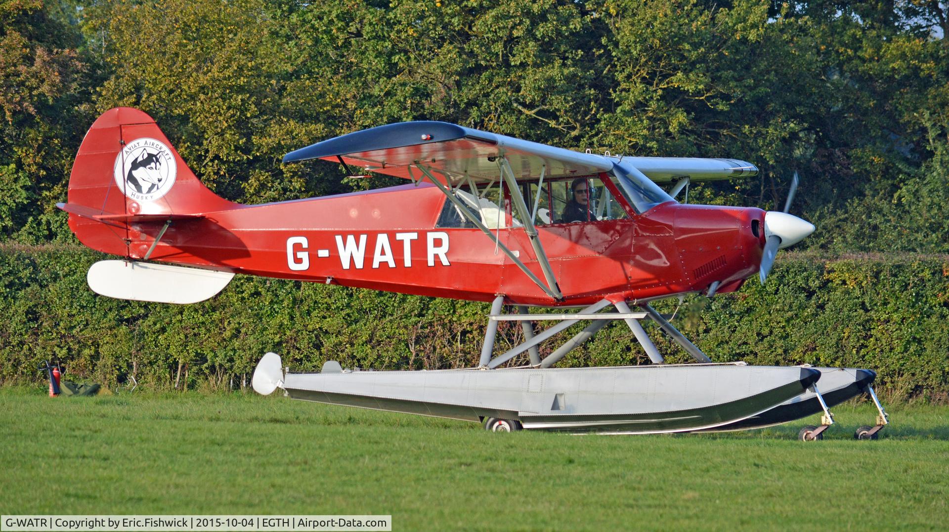 G-WATR, 1988 Christen A-1 Husky C/N 1040, 3. G-WATR at The Shuttleworth 'Uncovered' Airshow (Finale,) Oct. 2015.