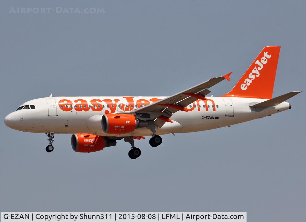 G-EZAN, 2006 Airbus A319-111 C/N 2765, Landing rwy 31R