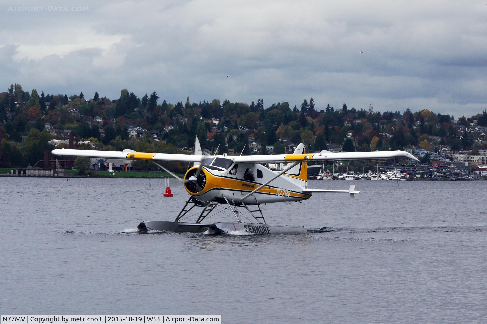 N77MV, 1957 De Havilland Canada U-6A Beaver C/N 1273, Arrival at Lake Union