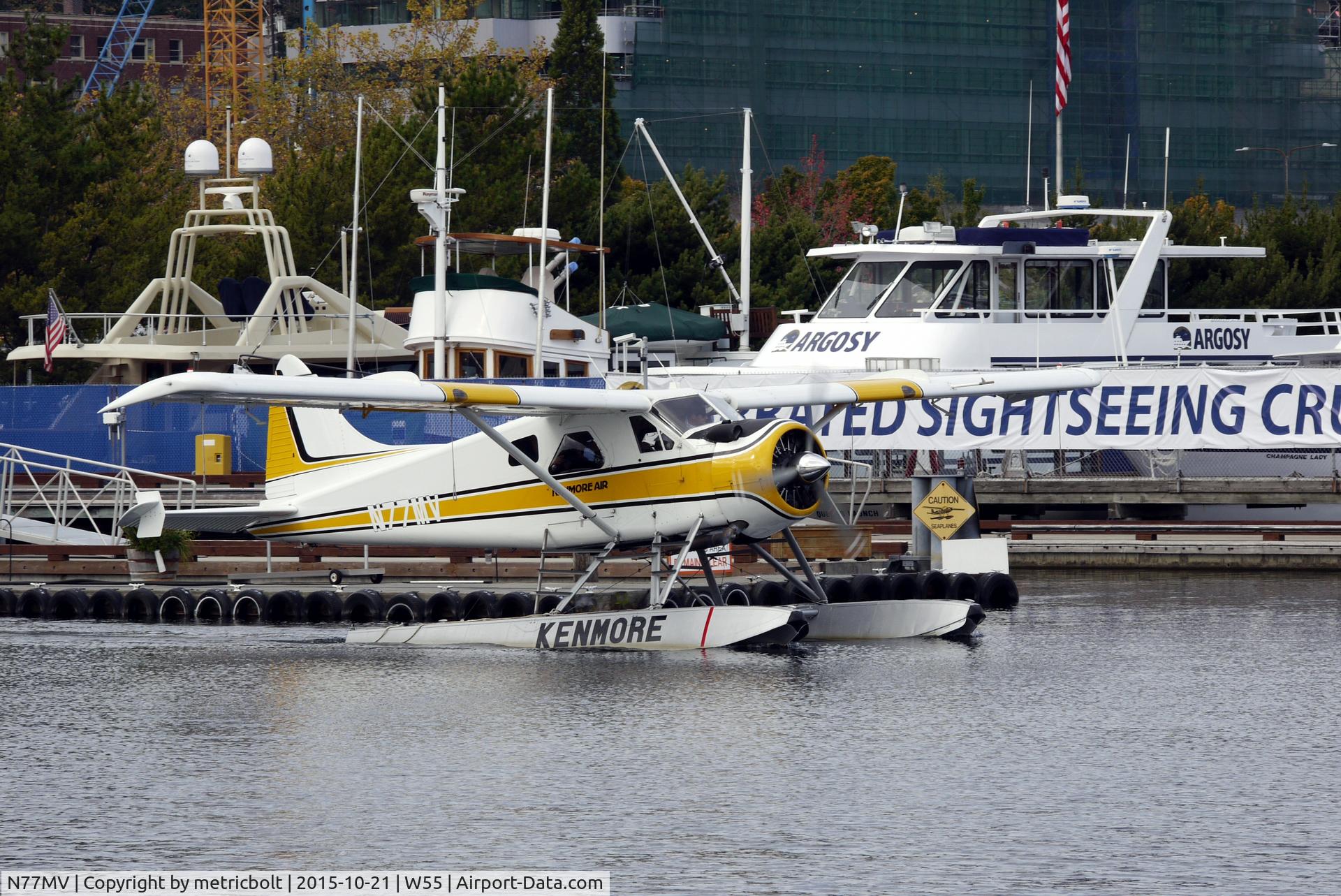 N77MV, 1957 De Havilland Canada U-6A Beaver C/N 1273, At Lake Union