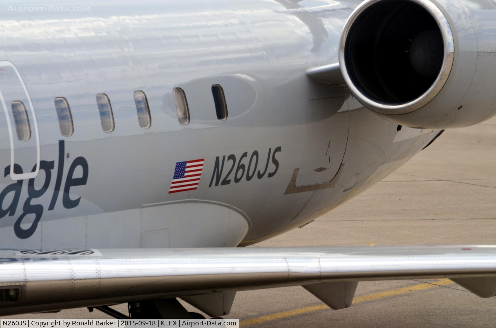 N260JS, 2004 Bombardier CRJ-200ER (CL-600-2B19) C/N 7957, Numbers and number two engine