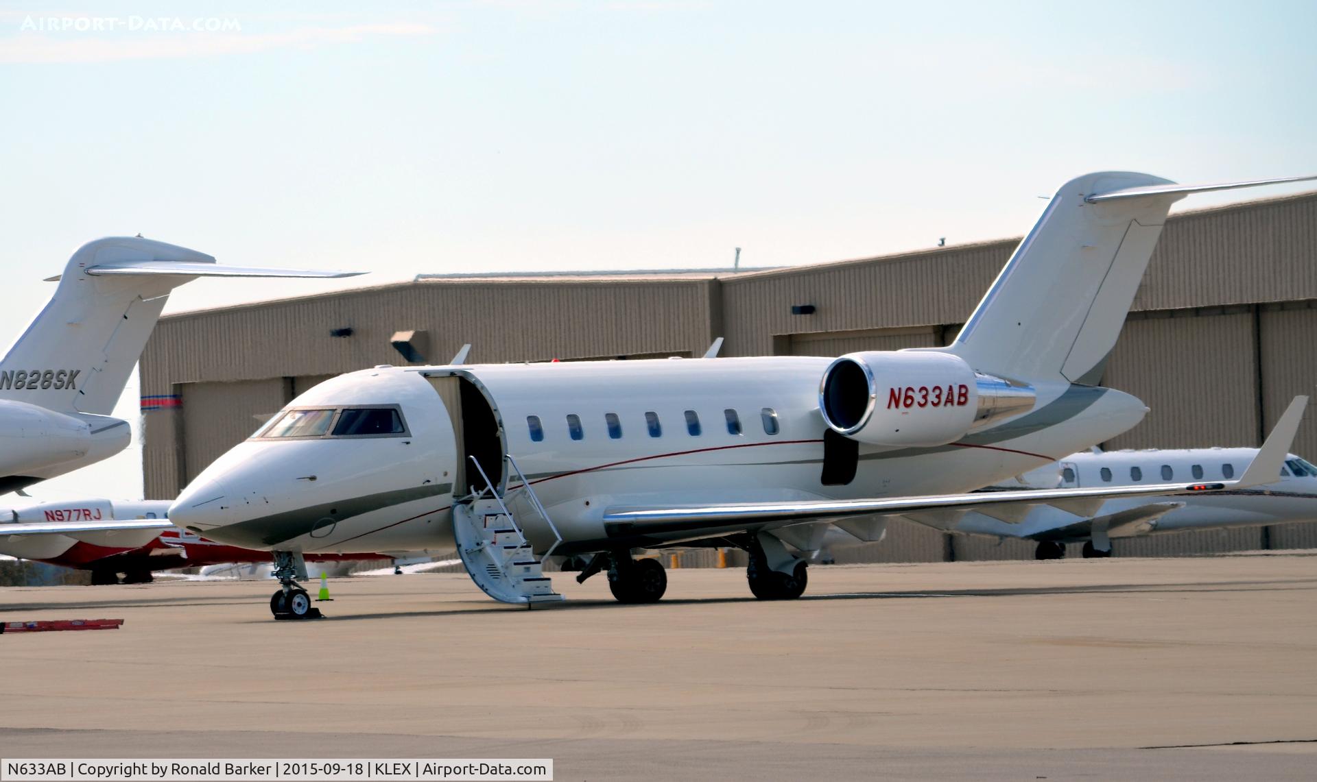 N633AB, 2010 Bombardier Challenger 605 (CL-600-2B16) C/N 5841, Lexington