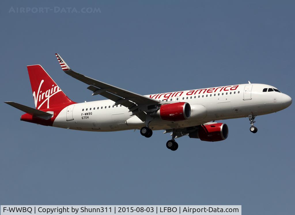 F-WWBQ, 2015 Airbus A320-214 C/N 6704, C/n 6704 - To be N282VA