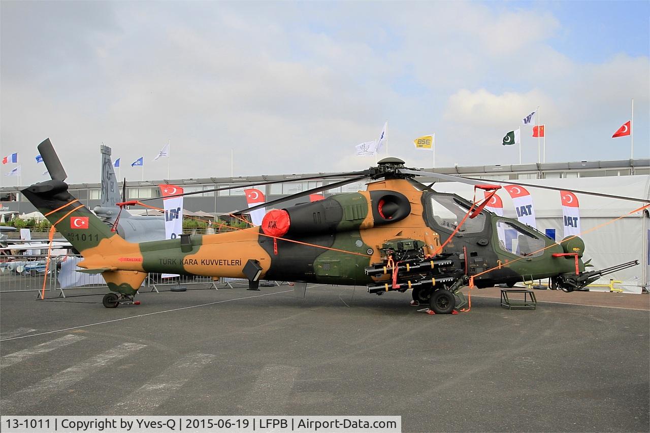 13-1011, AgustaWestland (TUSAS) T-129A ATAK C/N Not found 13-1011, AgustaWestland (TUSAS) T-129A ATAK, Static display, Paris-Le Bourget (LFPB-LBG) Air show 2015