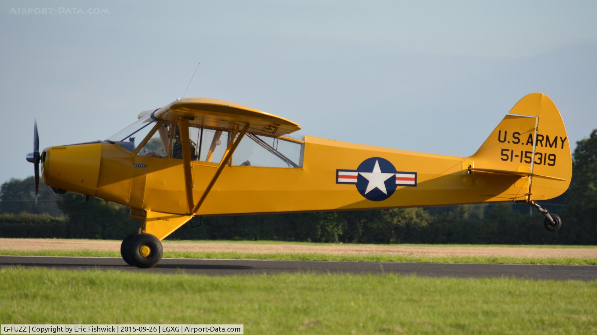 G-FUZZ, 1951 Piper L-18C Super Cub (PA-18-95) C/N 18-1016, x. G-FUZZ at The Yorkshire Air Show, Church Fenton, Sept. 2015.