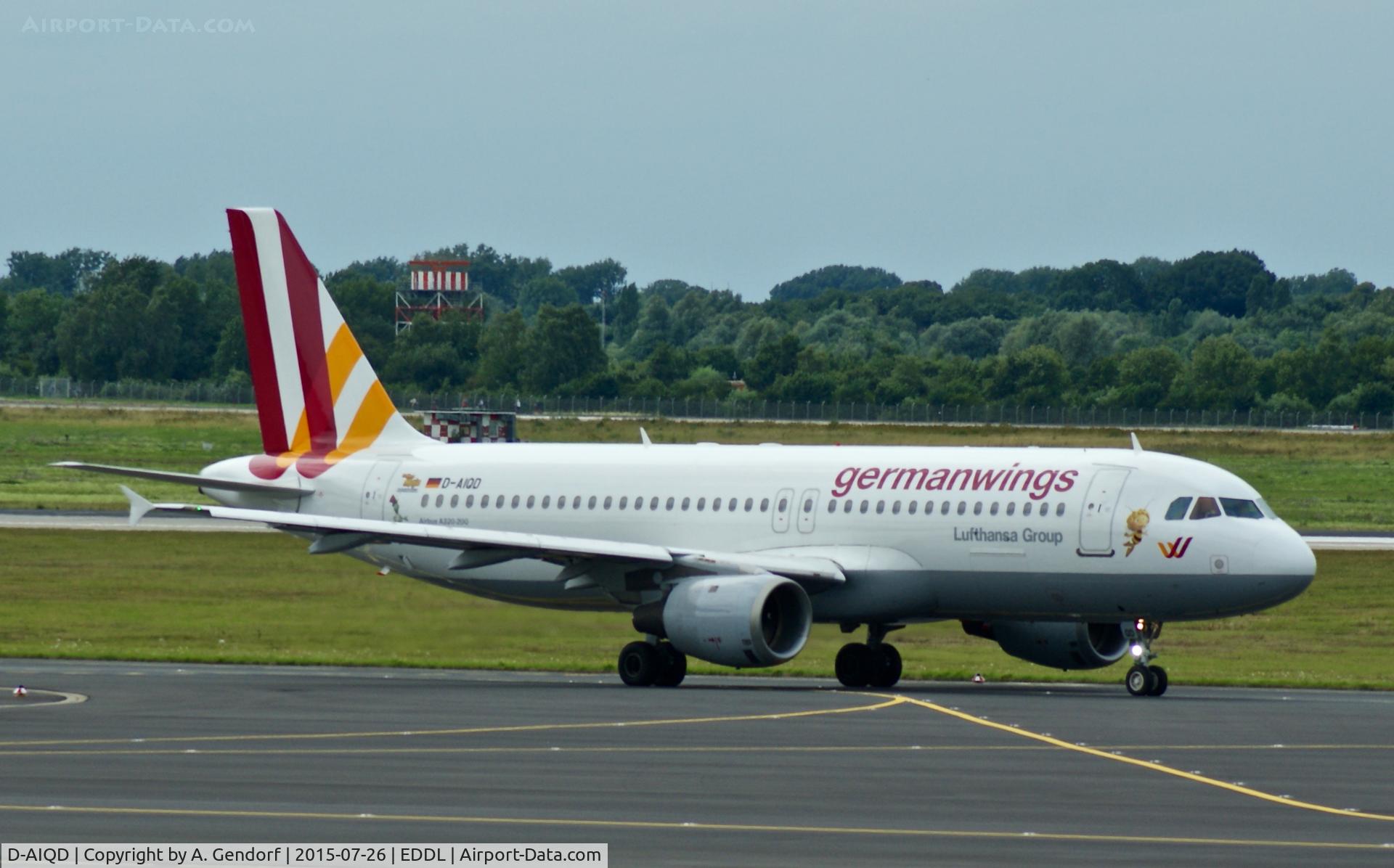 D-AIQD, 1991 Airbus A320-211 C/N 0202, Germanwings, here at Düsseldorf Int'l(EDDL)