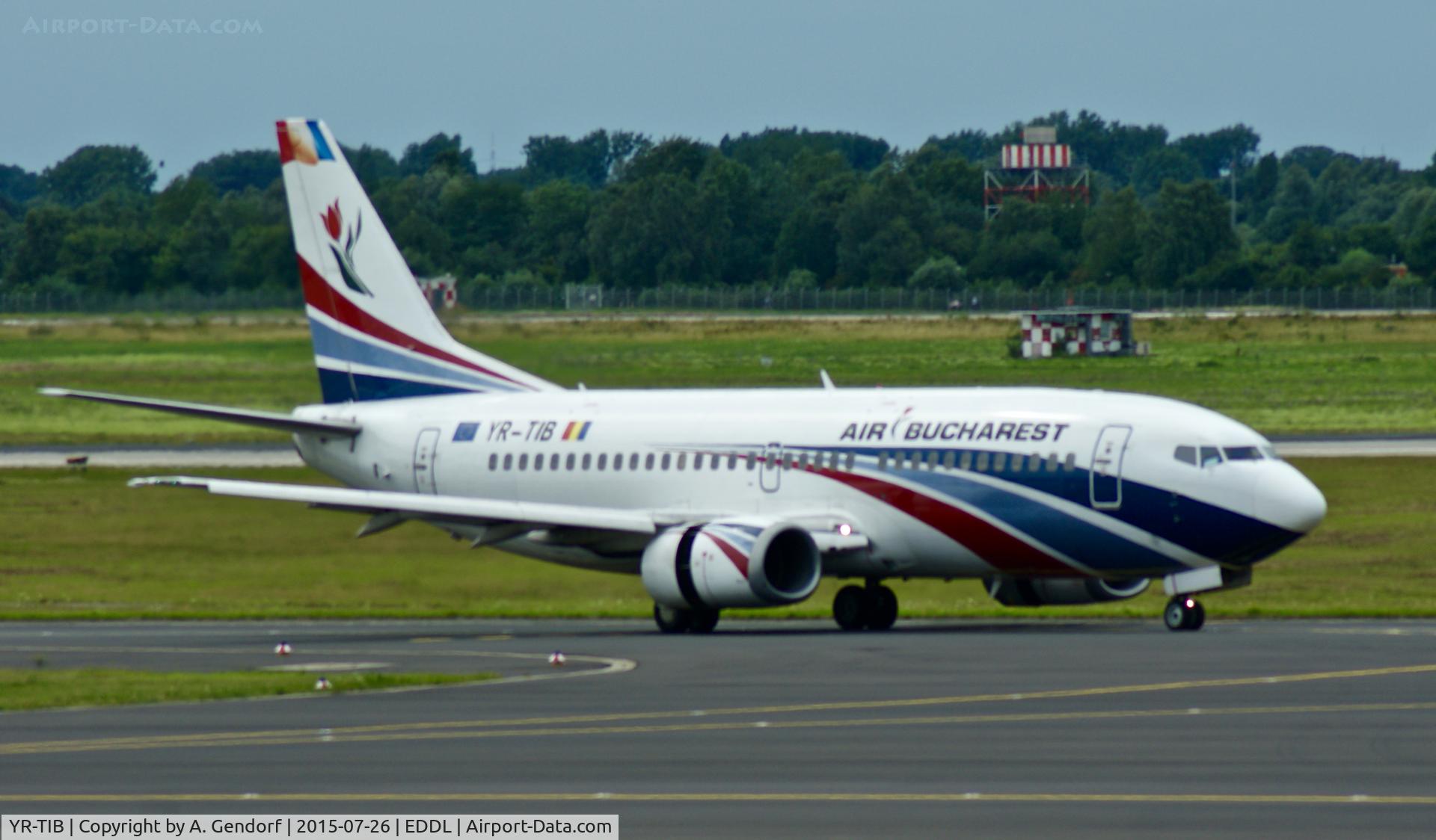 YR-TIB, 1995 Boeing 737-3L9 C/N 27924, Air Bucharest, seen here taxiing at Düsseldorf Int'l(EDDL)