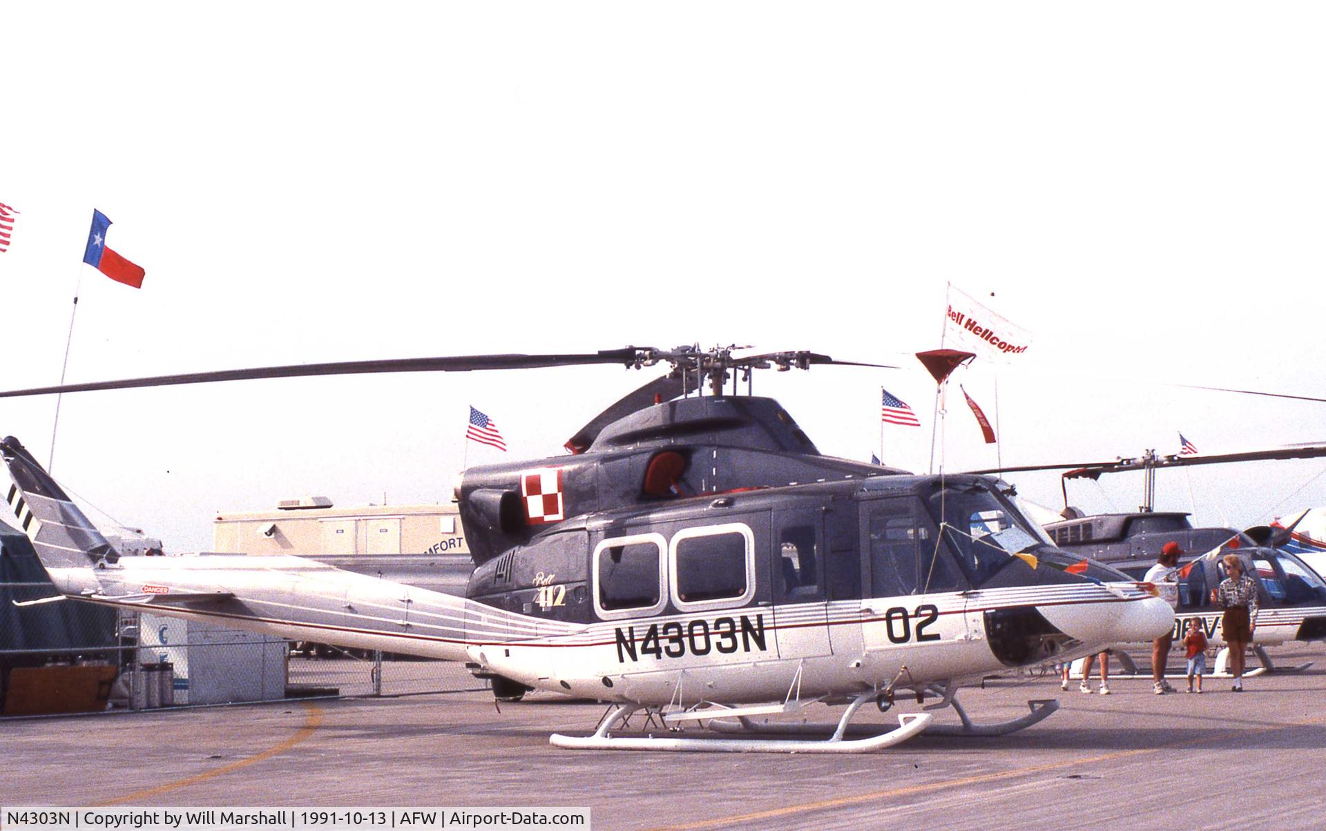 N4303N, 1991 Bell 412HP C/N 36028, Air show at Fort Worth Alliance in in's early days.