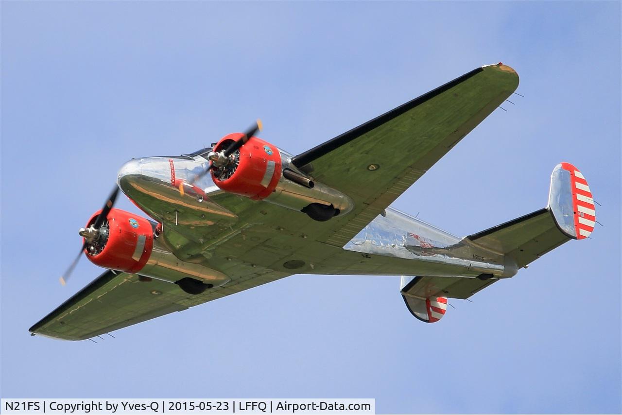 N21FS, 1952 Beech Expeditor 3NM C/N CA-138, Beech 3NM, On display, La Ferté-Alais (LFFQ) Air show 2015