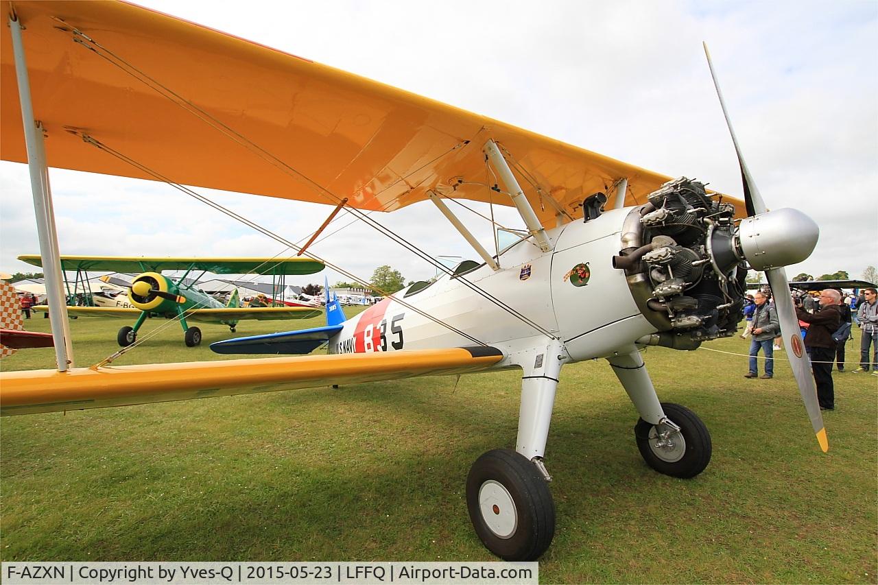 F-AZXN, 1942 Boeing A75N1 (PT-17) C/N 75-3885, Boeing A75N1(PT17), Static display, La Ferté-Alais Airfield (LFFQ) Air show 2015