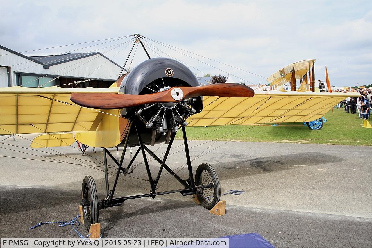 F-PMSG, 2013 Morane-Saulnier Type G Replica C/N 01-RA, Morane-Saulnier Type G (replica),  Displayed at La Ferté-Alais airfield (LFFQ) Airshow 2015