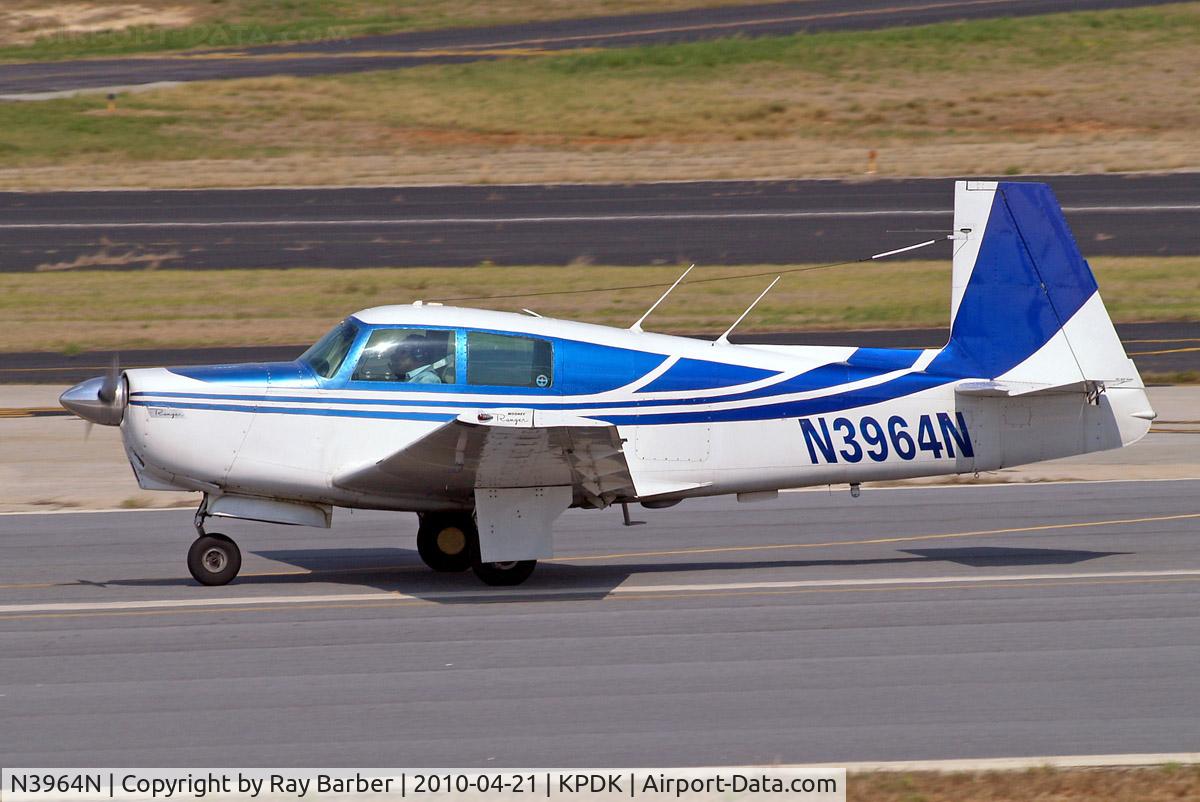N3964N, 1968 Mooney M20C Ranger C/N 680008, Mooney M.20C Ranger [680008] Atlanta-Dekalb Peachtree~N 21/04/2010