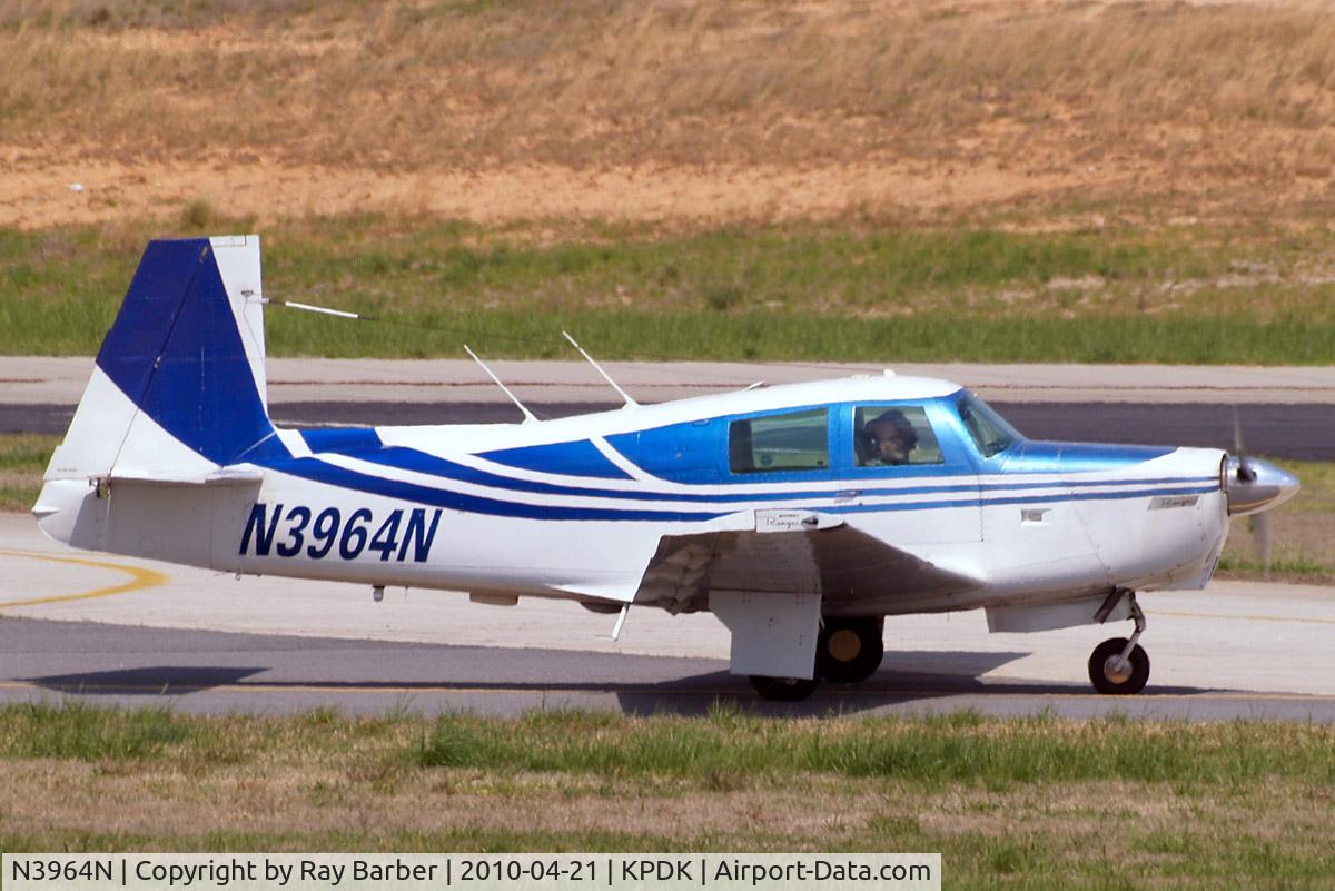 N3964N, 1968 Mooney M20C Ranger C/N 680008, Mooney M.20C Ranger [680008] Atlanta-Dekalb Peachtree~N 21/04/2010