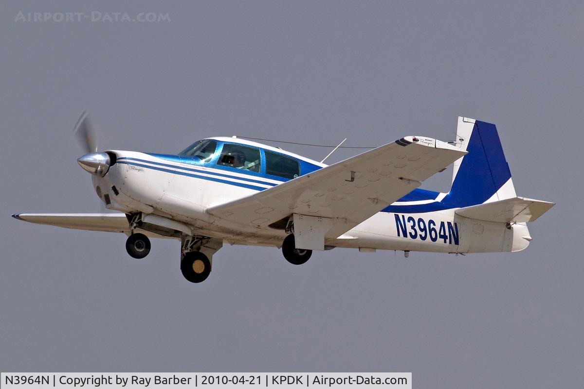 N3964N, 1968 Mooney M20C Ranger C/N 680008, Mooney M.20C Ranger [680008] Atlanta-Dekalb Peachtree~N 21/04/2010