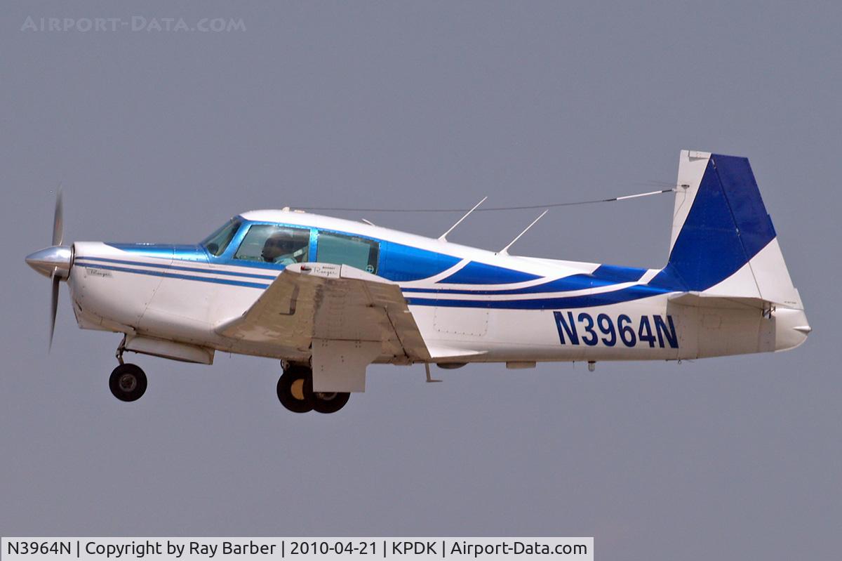 N3964N, 1968 Mooney M20C Ranger C/N 680008, Mooney M.20C Ranger [680008] Atlanta-Dekalb Peachtree~N 21/04/2010