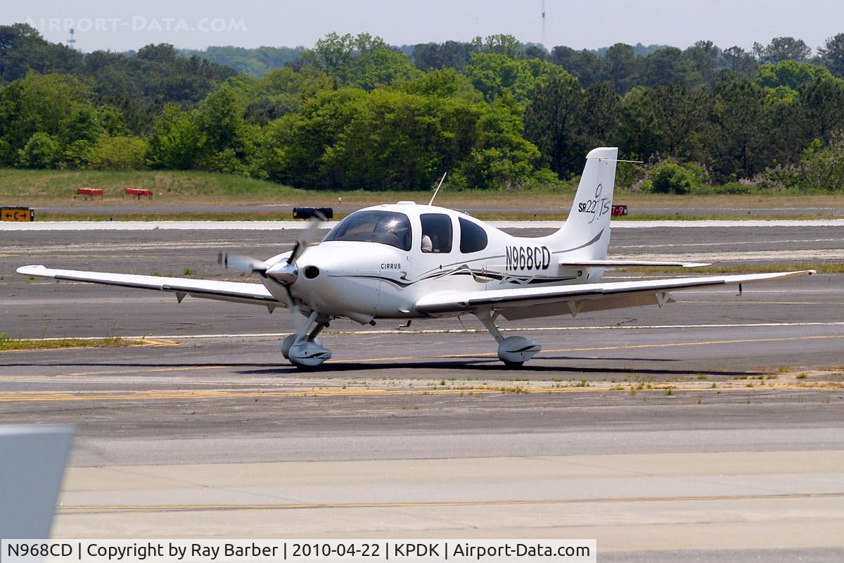 N968CD, 2006 Cirrus SR22 GTS C/N 1829, Cirrus Design SR-22GTS [1829] Atlanta-Dekalb Peachtree~N 22/04/2010