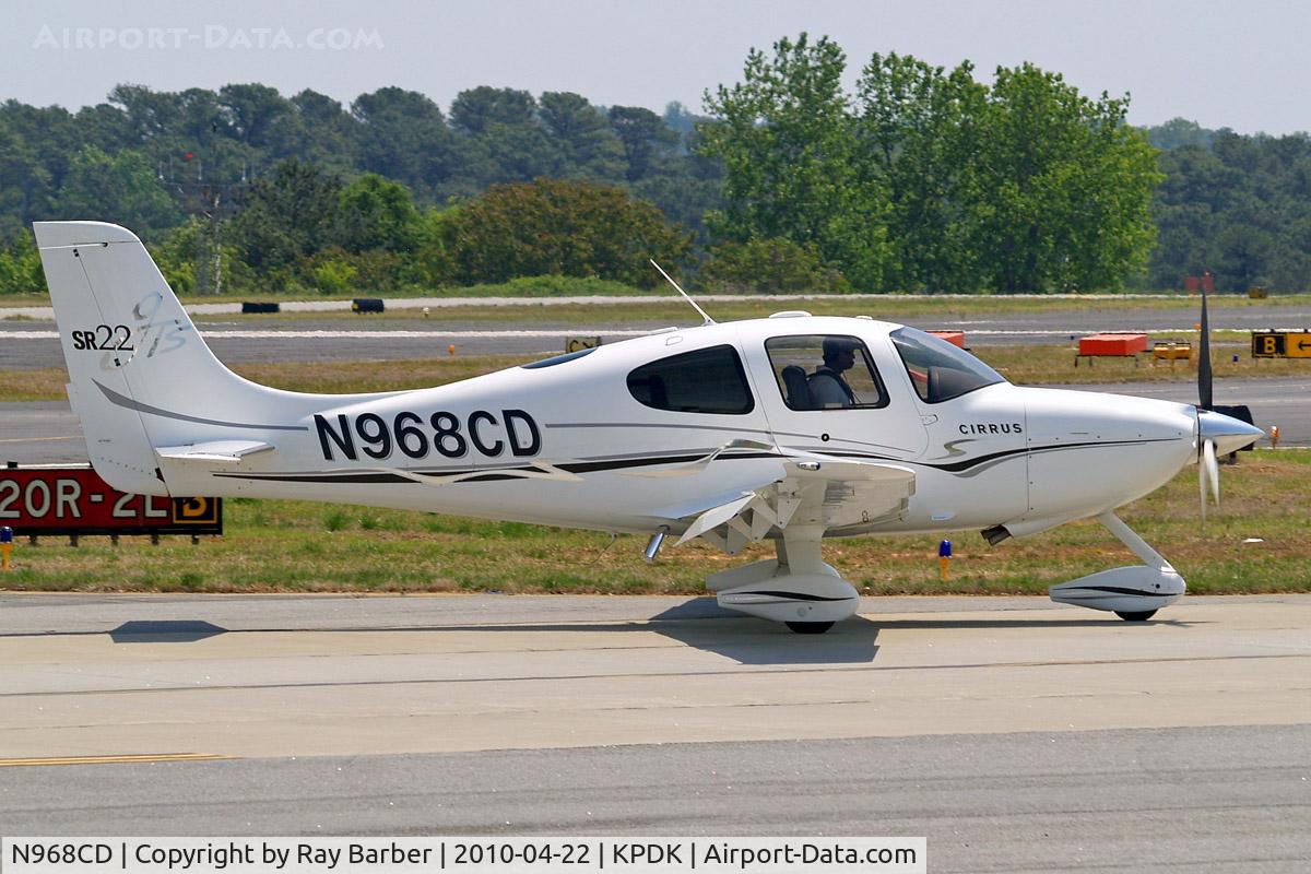 N968CD, 2006 Cirrus SR22 GTS C/N 1829, Cirrus Design SR-22GTS [1829] Atlanta-Dekalb Peachtree~N 22/04/2010