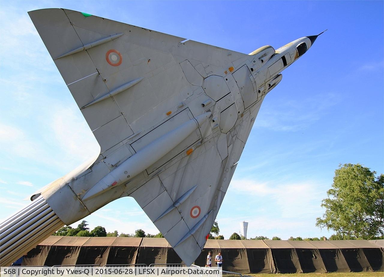 568, Dassault Mirage IIIE C/N 568, Dassault Mirage IIIE, preserved at Luxeuil-St Sauveur Air Base 116 (LFSX)