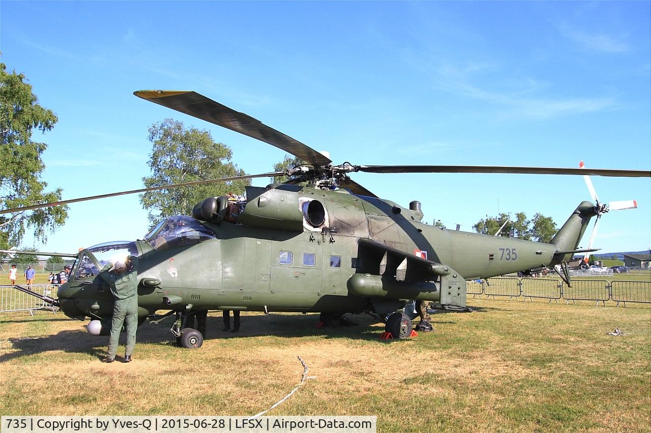 735, 1986 Mil Mi-24V Hind E C/N 410735, Mil Mi-24V Hind E, Static display, Luxeuil-Saint Sauveur Air Base 116 (LFSX) Open day 2015