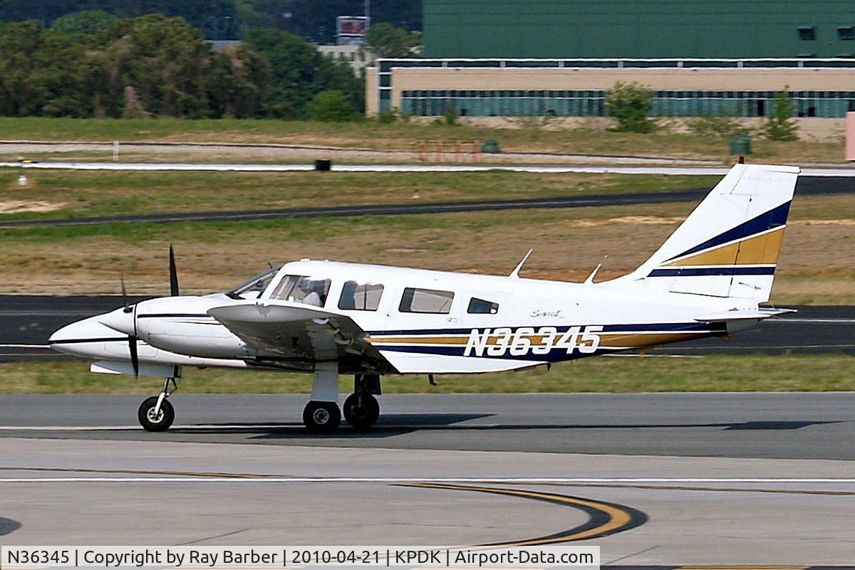 N36345, 1978 Piper PA-34-200T C/N 34-7870321, Piper PA-34-200T Seneca II [34-7870321] Atlanta-Dekalb Peachtree~N 21/04/2010