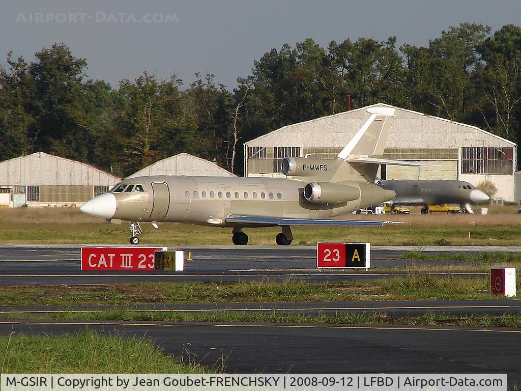 M-GSIR, 2007 Dassault Falcon 900DX C/N 614, F-WWFS test flight, now M-GSIR