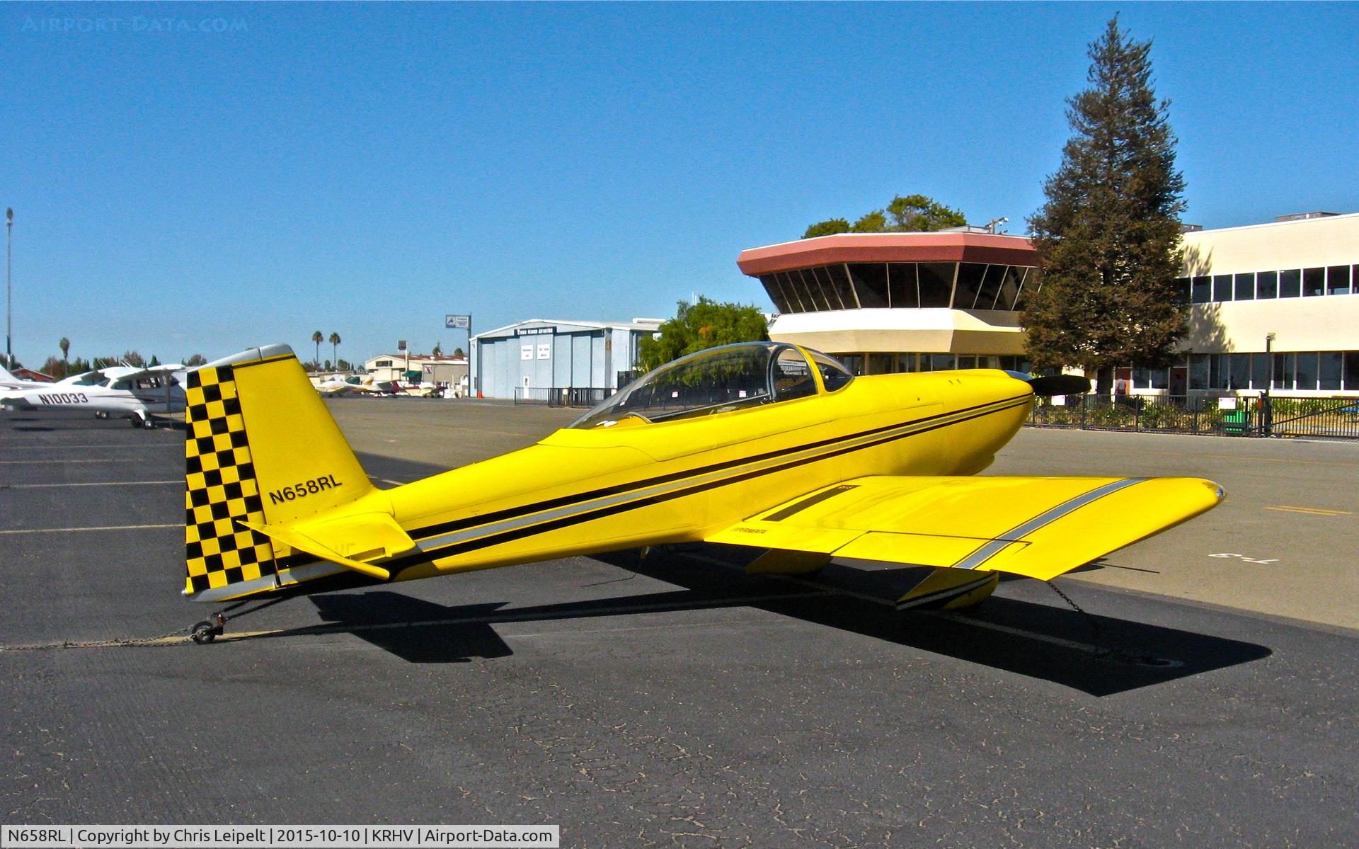 N658RL, 2002 Vans RV-8 C/N 81373, Nevada-based 2002 Vans RV-8 parked on the visitor's ramp at Reid Hillview Airport, San Jose, CA.