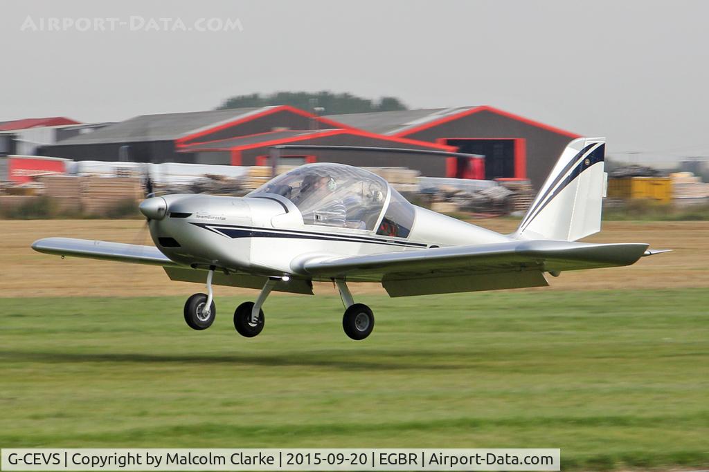 G-CEVS, 2007 Cosmik EV-97 TeamEurostar UK C/N 3102, Cosmik EV-97 Teameurostar UK at The Real Aeroplane Club's Helicopter Fly-In, Breighton Airfield, September 20th 2015.
