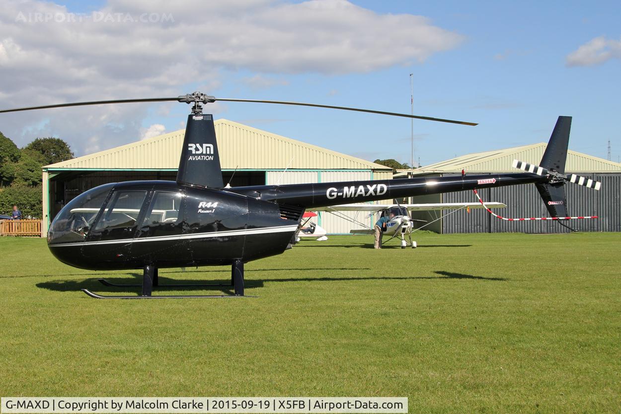 G-MAXD, 2008 Robinson R44 Raven I C/N 1907, Robinson R44 Raven I, Fishburn Airfield, September 19th 2015.