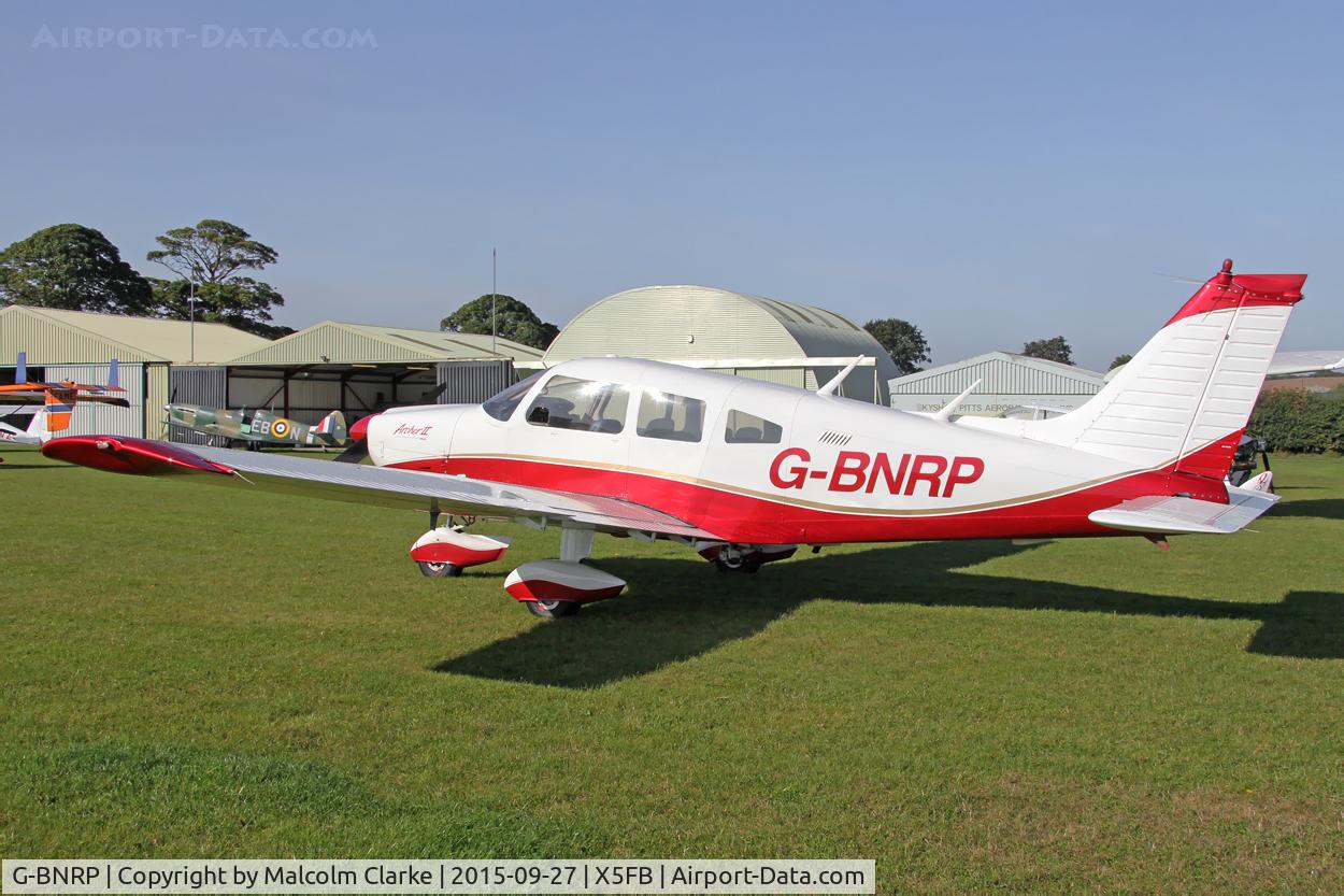 G-BNRP, 1977 Piper PA-28-181 Cherokee Archer II C/N 28-7790528, Piper PA-28-181 Cherokee Archer II at Fishburn Airfield, September 27th 2015.