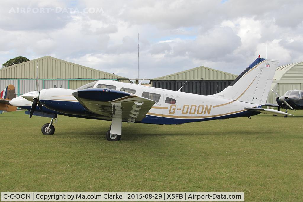 G-OOON, 1982 Piper PA-34-220T Seneca III C/N 34-8533024, Piper PA-34-220T Seneca III, Fishburn Airfield, August 29th 2015.