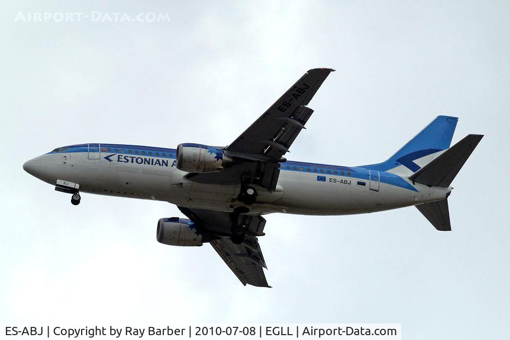 ES-ABJ, 1997 Boeing 737-33R C/N 28873, Boeing 737-33R [28873] (Estonian Air) Home~G 08/07/2010. On approach 27R.
