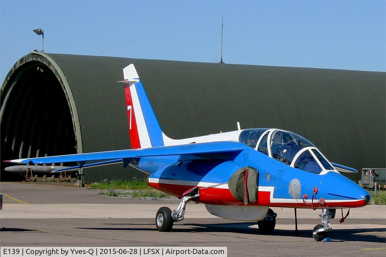 E139, Dassault-Dornier Alpha Jet E C/N E139, Dassault-Dornier Alpha Jet E (F-UGFC), Athos 07 of Patrouille de France 2015, Luxeuil-St Sauveur Air Base 116 (LFSX) Open day 2015