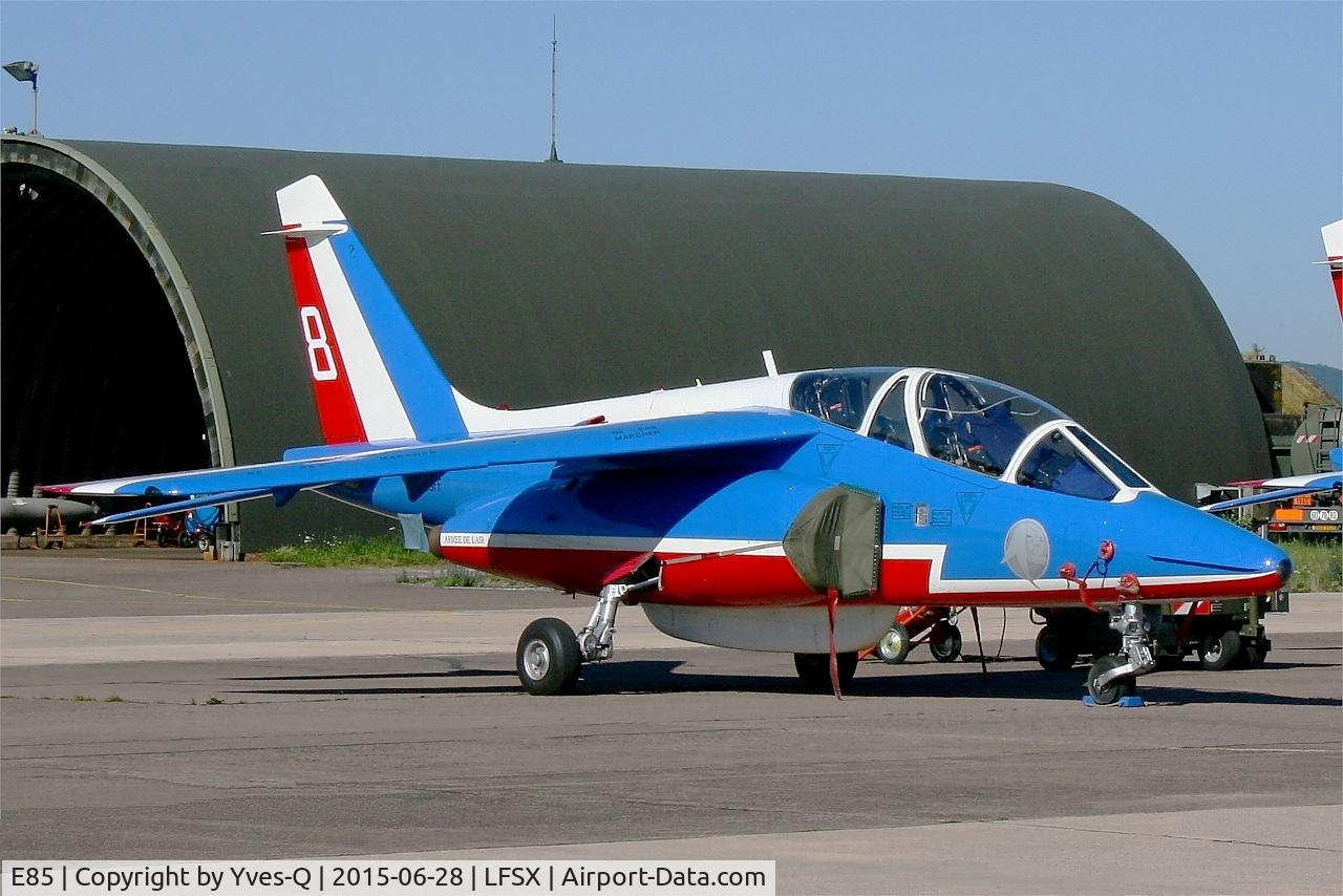 E85, Dassault-Dornier Alpha Jet E C/N E85, Dassault-Dornier Alpha Jet E (F-UGFF), Athos 08 of Patrouille de France 2015, Luxeuil-St Sauveur Air Base 116 (LFSX) Open day 2015