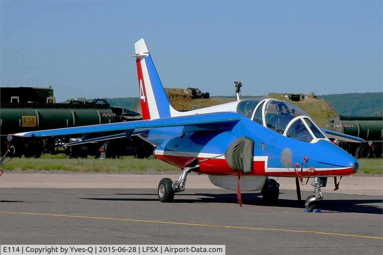 E114, Dassault-Dornier Alpha Jet E C/N E114, Dassault-Dornier Alpha Jet E (F-TERR), Athos 04 of Patrouille de France 2015, Luxeuil-St Sauveur Air Base 116 (LFSX) Open day 2015