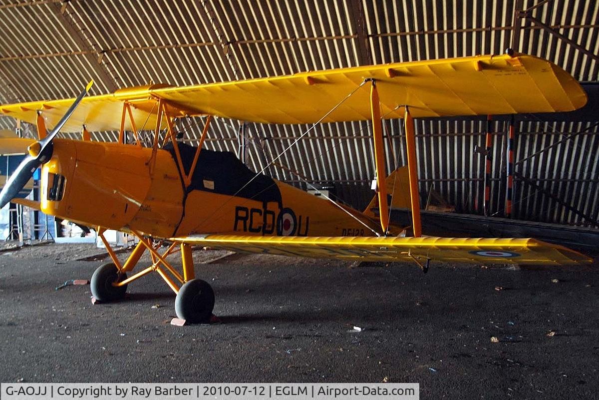 G-AOJJ, 1942 De Havilland DH-82A Tiger Moth II C/N 85877, De Havilland DH.82A Tiger Moth [85877] White Waltham~G 12/07/2010