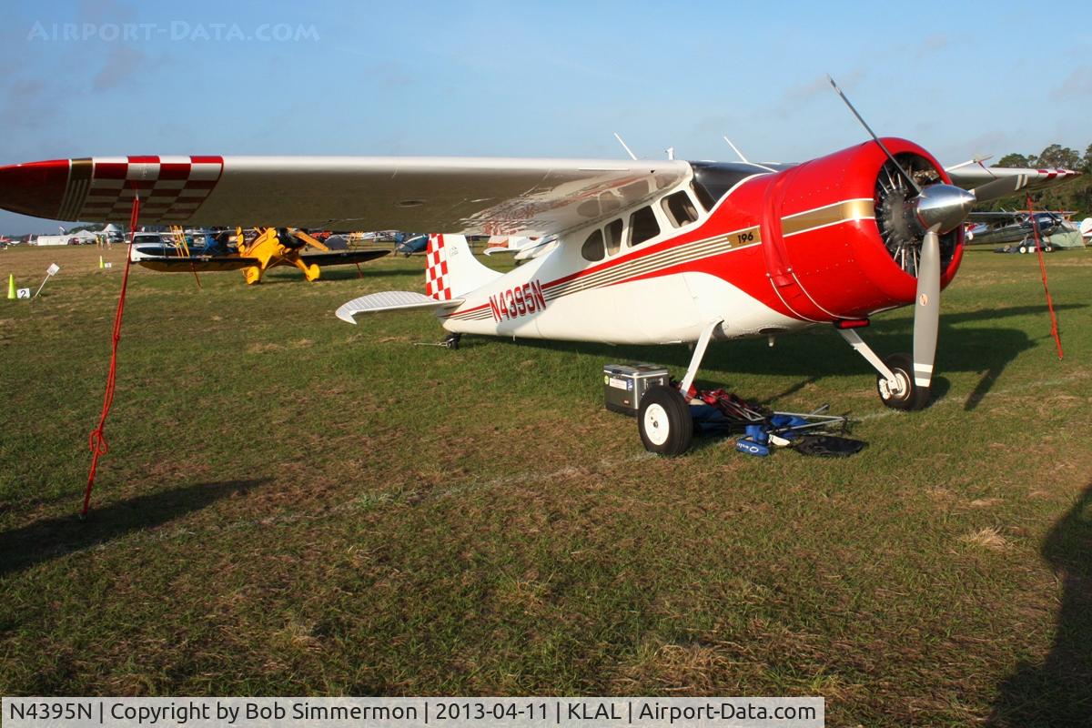 N4395N, 1947 Cessna 195 C/N 7010, Sun N Fun 2013