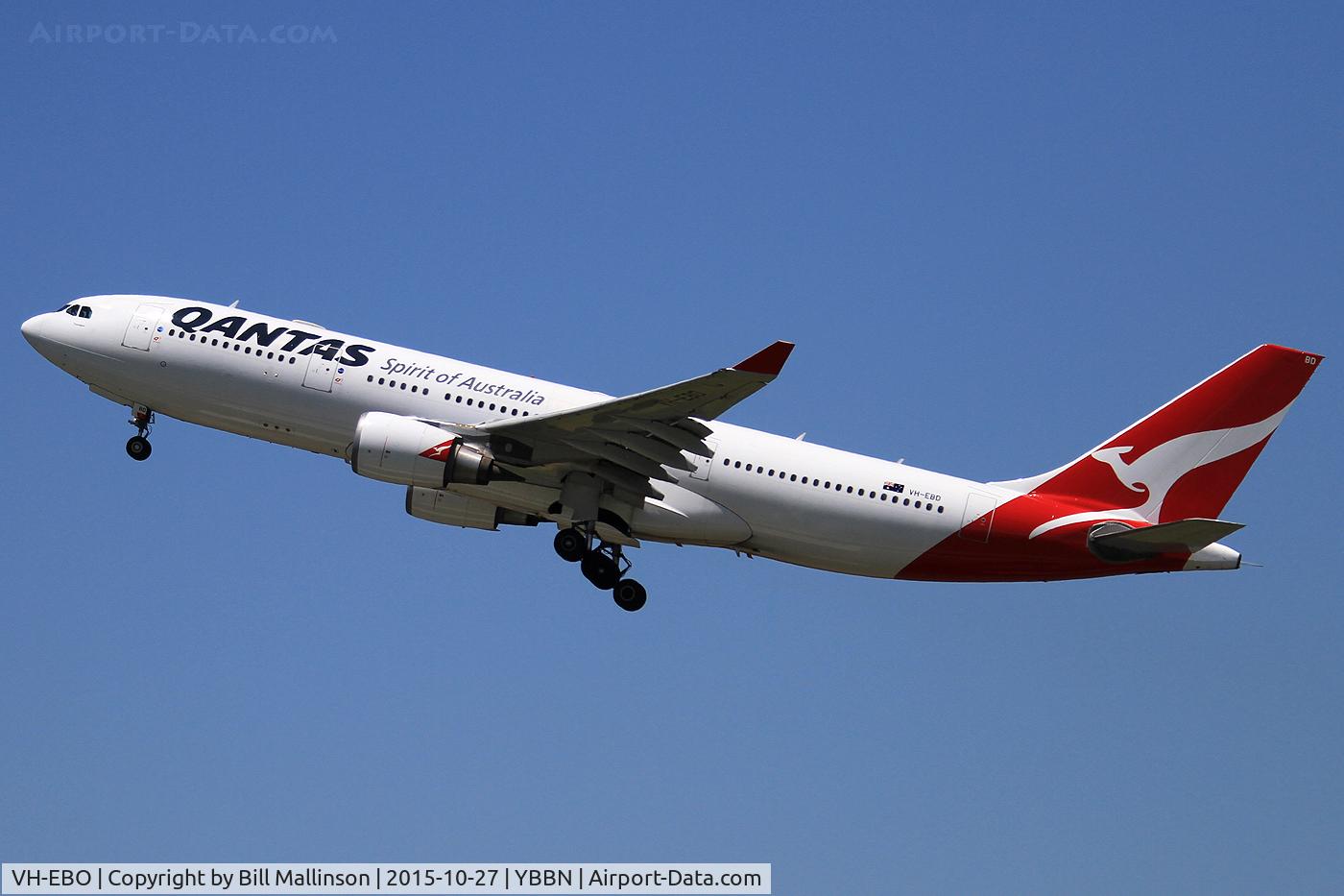 VH-EBO, 2010 Airbus A330-202 C/N 1169, up and away to PER