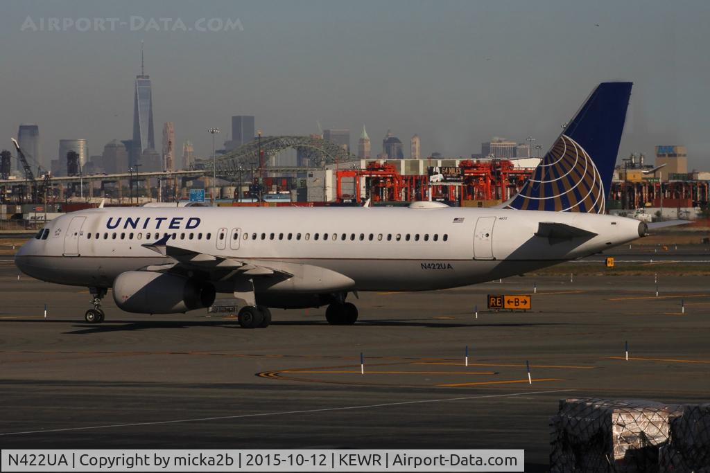 N422UA, 1995 Airbus A320-232 C/N 503, Taxiing